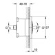 Grohe Seitenbrause F-SERIES 5 RAINSHOWER 127 x 127 mm, inkl. Einbaukörper chrom-2