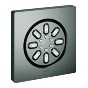 Grohe Seitenbrause Rainshower Aqua Cube 7,5x7,5cm, 2 Stahlarten, hard graphite