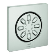 Grohe Seitenbrause Rainshower Aqua Cube 7,5x7,5cm, 2 Stahlarten, supersteel