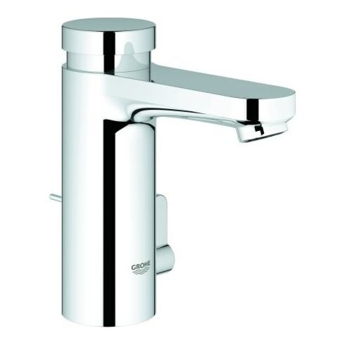 Grohe Selbstschluss-Waschtischarmatur Eurosmart CT chrom, mit Mischung und Ablaufgarnitur
