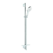 Grohe Set barre de douche Rainshower SmartActive 130, 90 cm, 3 jets, débit 9,5 l/min, blanc