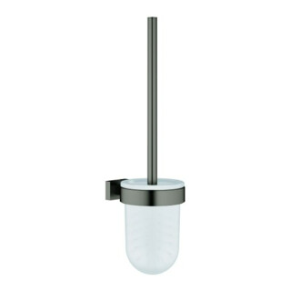 Grohe Set brosse WC Essentials Cube h grap chromé, modèle mural, fixation dissimulée