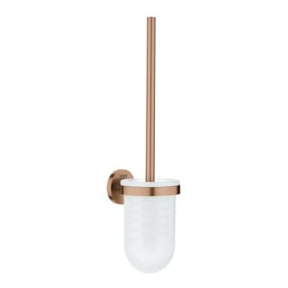 Grohe Set brosse WC Essentials mural, fixation dissimulée, blanc, sans support