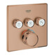 Grohe Set complet Grohtherm Smartcontrol avec commande solaire, angle, encastré, UP-THM, 3 vannes d'arrêt-1