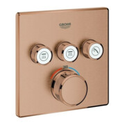 Grohe Set complet Grohtherm Smartcontrol avec commande solaire, angle, encastré, UP-THM, 3 vannes d'arrêt