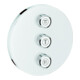 Grohe Set complet Grohtherm Smartcontrol blanc lune, rond, valve encastrée 3 voies-1