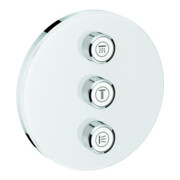Grohe Set complet Grohtherm Smartcontrol blanc lune, rond, valve encastrée 3 voies