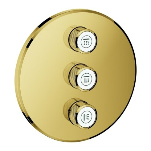 Grohe Set complet Grohtherm Smartcontrol cool sunrise, rond, valve encastrée 3 voies