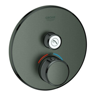 Grohe Set complet Grohtherm Smartcontrol h graph. mat, rond, UP-THM, 1 robinet d'arrêt