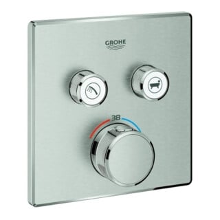 Grohe Set complet Grohtherm Smartcontrol super, angle, encastré, 2 vannes d'arrêt