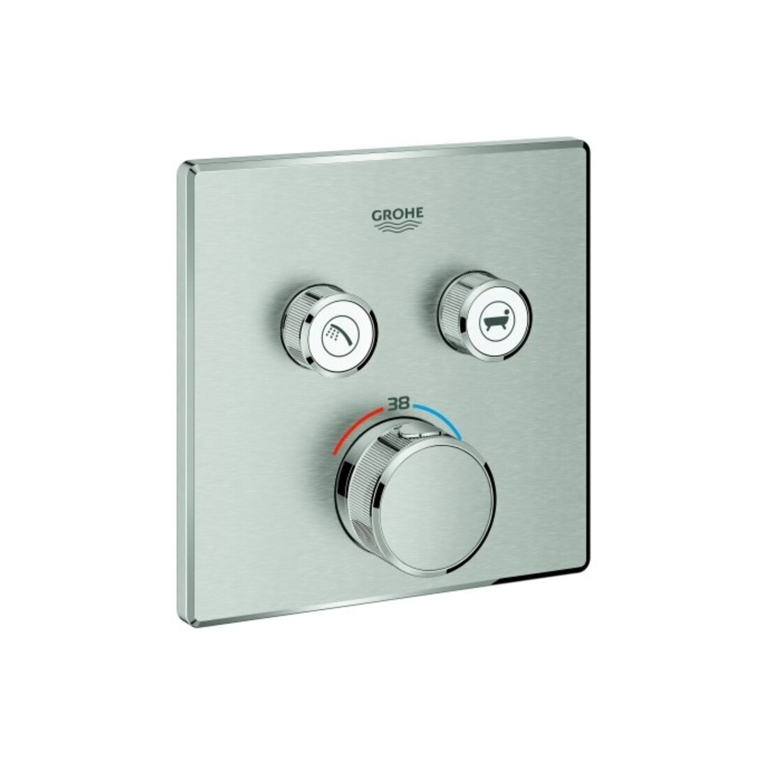 Grohe Set complet Grohtherm Smartcontrol super, angle, encastré, 2 vannes d'arrêt