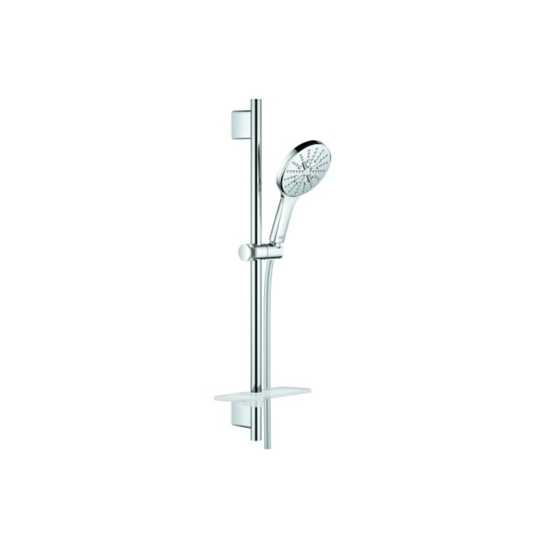 Grohe Set de barre de douche Rainshower SmartActive 130 mm, débit 9,5 l/m, barre 60 cm, 3 jets, chrome
