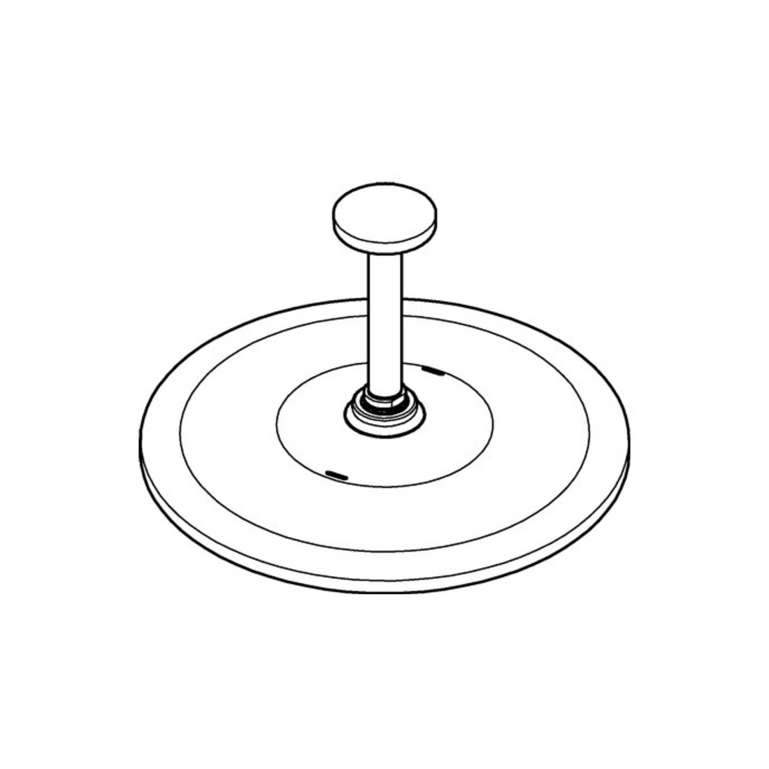 Grohe Set de douche tête Rainshower 310 Mono chromé, m DAusl 14,2 cm, sans régulateur de débit