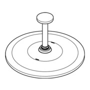 Grohe Set de douche tête Rainshower Mono 310 avec sortie plafond 14,2 cm, chrome-3