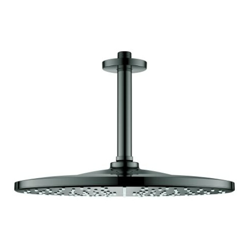 Grohe Set de douche tête Rainshower Mono 310 avec sortie plafond 14,2 cm, graphite dur
