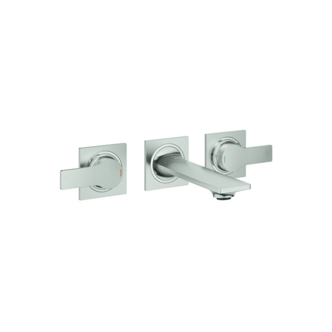 Grohe Set de montage complet Allure Mitigeur lavabo encastré 3 trous, 1/2", H 15 cm, chromé, acier inox