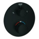 Grohe Set de montage complet Grohtherm mitigeur thermostatique encastré, 2 voies, rond, bleu mat-1