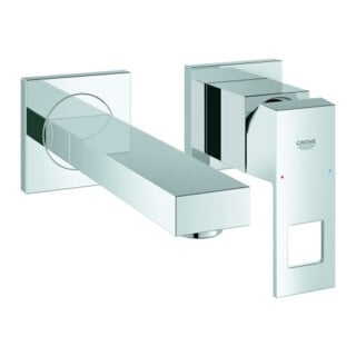 Grohe Set de montage Eurocube chr, mitigeur mural lavabo 2 trous, bec 17,1 cm