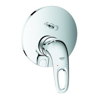 Grohe Set de montage Eurostyle mitigeur bain encastré, levier métal ouvert, chromé