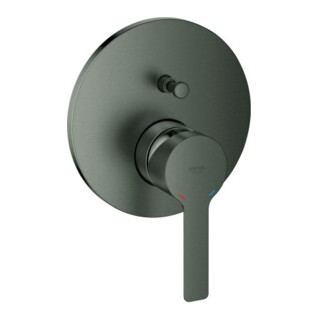 Grohe Set de montage prêt à l'emploi Lineare Mitigeur bain encastré, graphite dur brossé