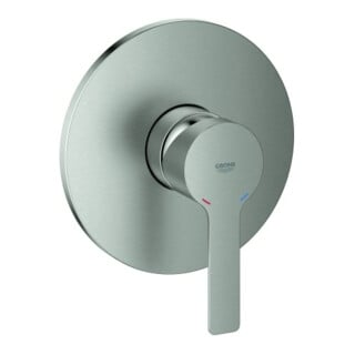 Grohe Set de montage prêt à l'emploi Mitigeur douche encastré Lineare, supersteel