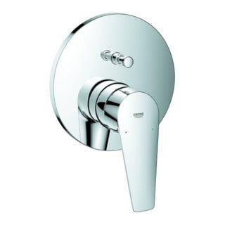 Grohe Set de montage prêt BauEdge Mitigeur monocommande baignoire encastré, chrome