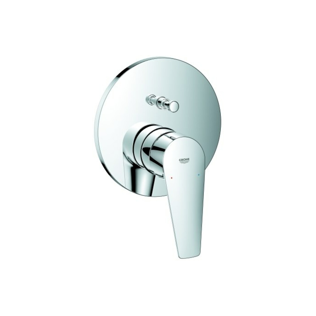 Grohe Set de montage prêt BauEdge Mitigeur monocommande baignoire encastré, chrome