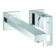 Grohe Set de montage prêt Eurocube chr, robinet mural lavabo 2 trous, bec 231 mm-1