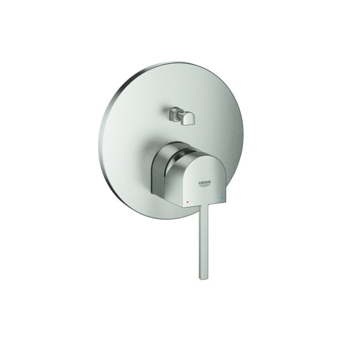 Grohe Set de montage prêt PLUS Mitigeur bain encastré, commutation auto, supersteel