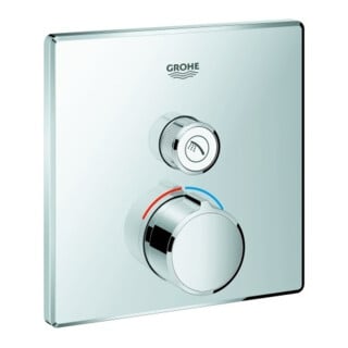 Grohe Set de montage Smartcontrol chromé, mitigeur digital, avec 1 vanne d'arrêt