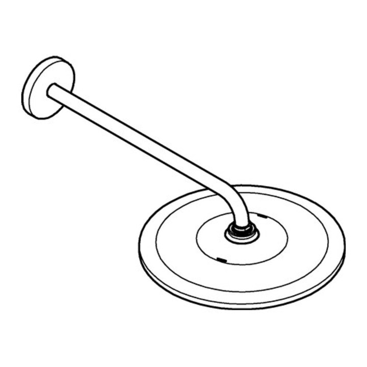 Grohe Set de pommeau de douche Rainshower 310 Mono chrome, bras 42,2 cm, sans régulateur de débit