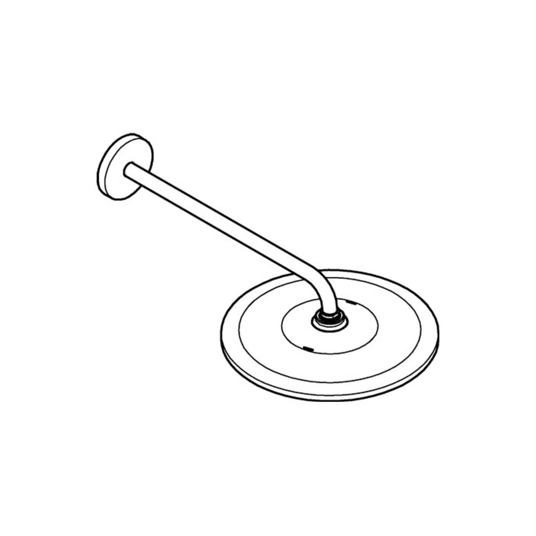 Grohe Set de pommeau de douche Rainshower 310 Mono chrome, bras 42,2 cm, sans régulateur de débit