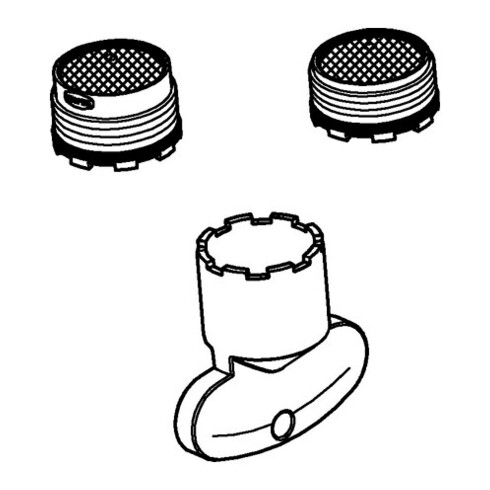 Grohe Set de régulateurs de débit 48470 avec 2 régulateurs et clé de démontage