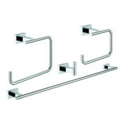 Grohe Set de salle de bain Essentials Cube 4 en 1, fixation dissimulée, chrome