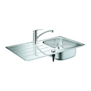 Grohe Set évier encastré K200 Eurosmart 86x50 cm, 1 bac, mitigeur évier EH, ES