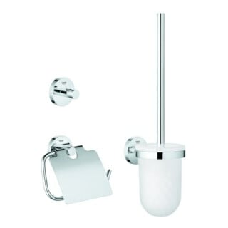Grohe Set WC Essentials 3 en 1, fixation dissimulée, chrome