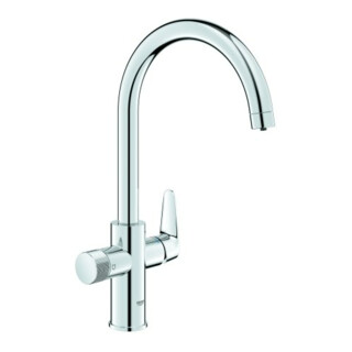 Grohe SPT-Batt. Blue Pure BauCurve 30580 C-Auslauf chrom