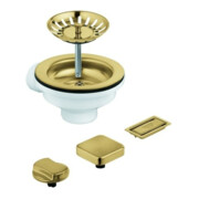 Grohe Spülen-Ablaufgarnitur 40996 mit Exzenter cool sunrise gebürstet