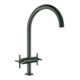 Grohe Spültisch-2-Griff-Armatur Atrio 1/2", C-Auslauf, hard graphite gebürstet-1