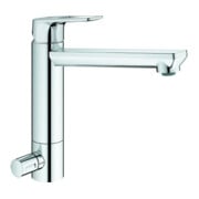 Grohe Spültisch-Einhebelmischer BauLoop 1/2", mittelh Ausl, int. Vorabs, chr
