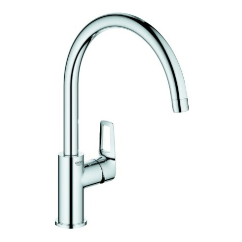 Grohe Spültisch-Einhebelmischer BauLoop chrom, hoher, schwenkbarer Auslauf