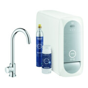 Grohe Spültisch-Einhebelmischer Blue Home chrom, Mono-Starter Kit