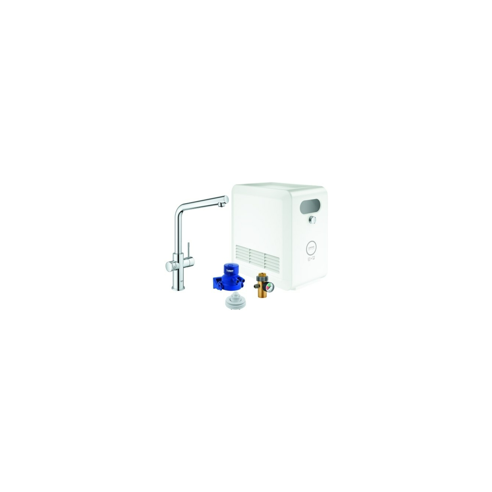 Grohe Spültisch-Einhebelmischer Blue Professional L-Auslauf Set, chrom
