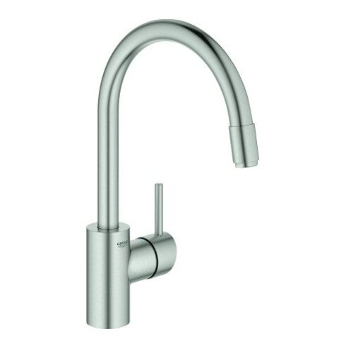 Grohe Spültisch-Einhebelmischer Concetto 1/2", h. Ausl, ausz Laminarbr., superst.