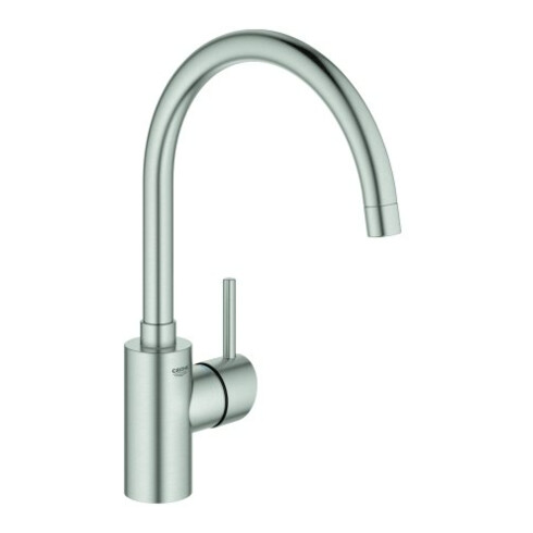 Grohe Spültisch-Einhebelmischer Concetto 1/2", hoher Auslauf, supersteel