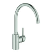 Grohe Spültisch-Einhebelmischer Concetto 1/2", hoher Auslauf, supersteel