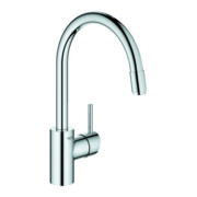 Grohe Spültisch-Einhebelmischer Concetto 1/2", ND, h. Ausl, ausz Laminarbr., chr