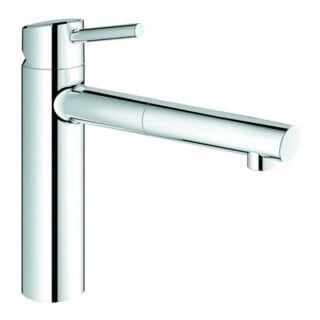 Grohe Spültisch-Einhebelmischer Concetto chr, herausz. Mouss., mittelh. Auslauf