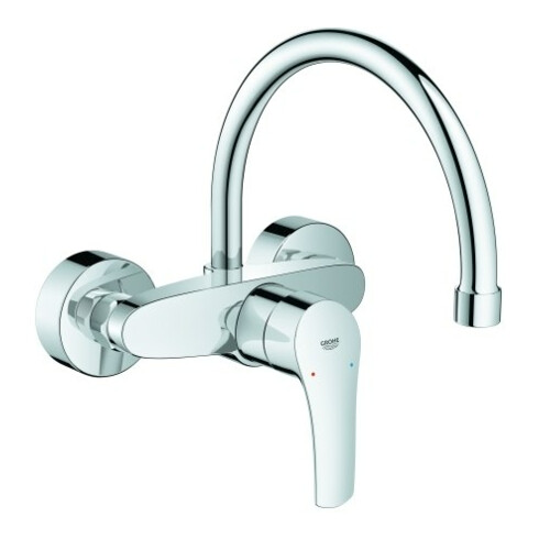 Grohe Spültisch-Einhebelmischer Eurosmart 1/2", Wandmontage, chrom