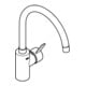 Grohe Spültisch-Einhebelmischer Eurosmart Cosmopolitan 1/2", hoher Auslauf, supersteel